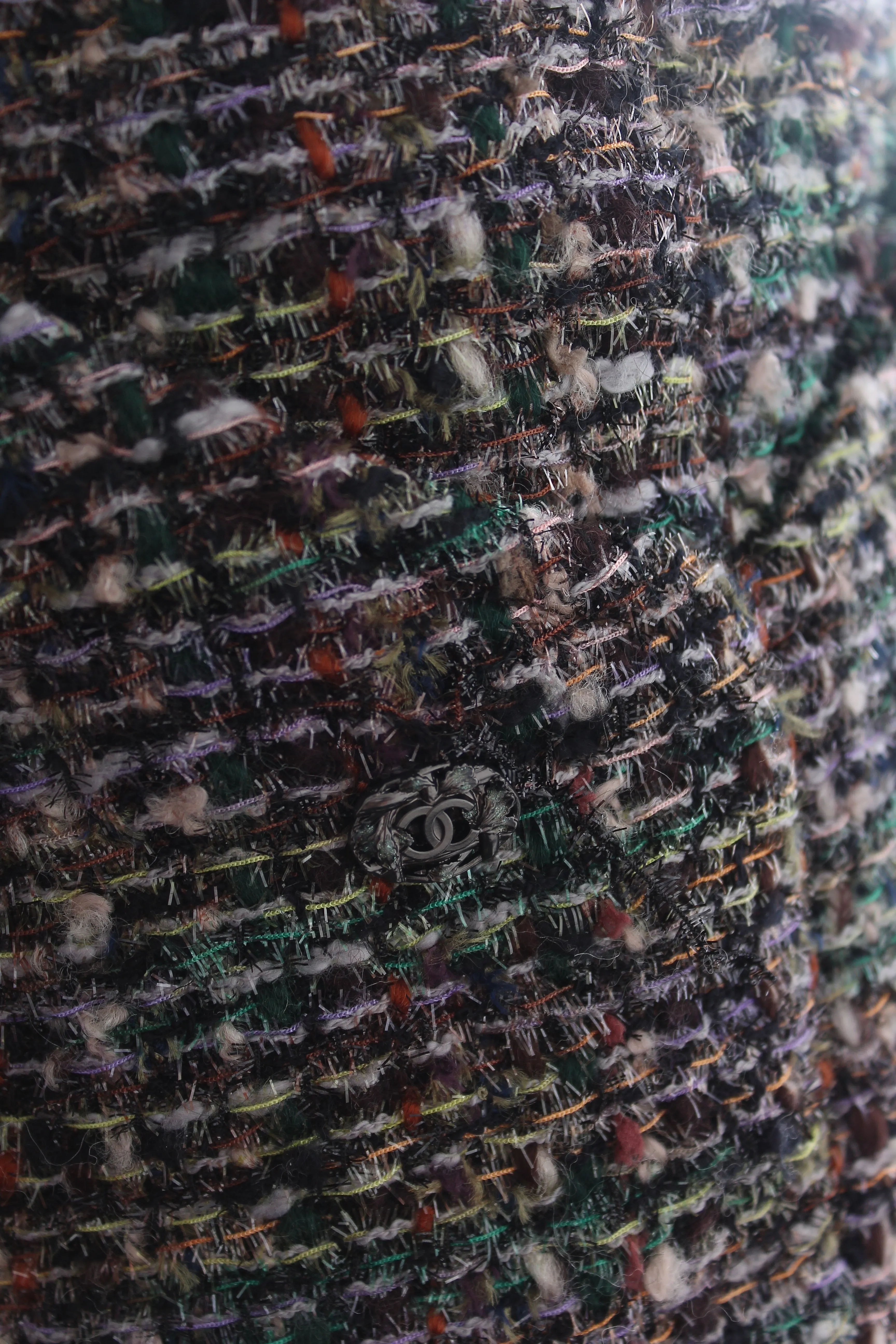 Chanel Tweed Wool-Blend Midi Skirt