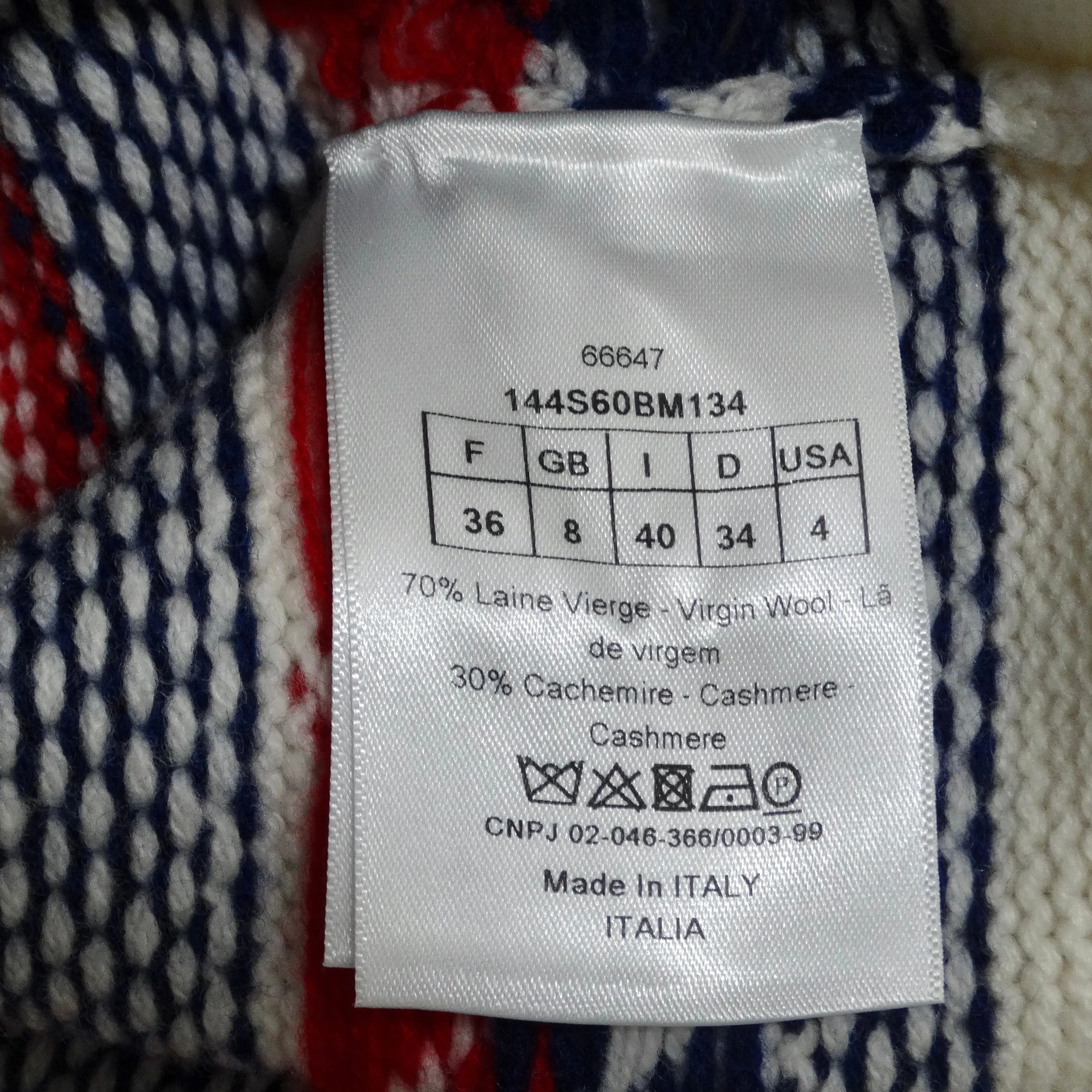 Christian Dior Cashmere Knit Sweater
