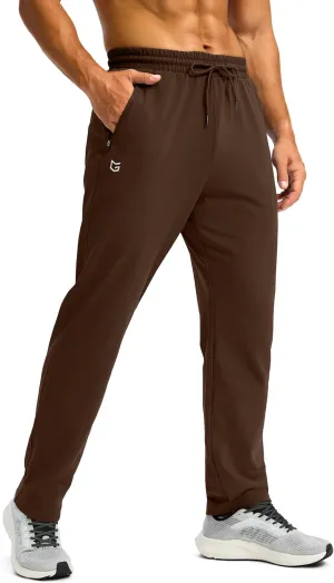G Gradual Men's Fleece Lined Winter Pants with 3 Zipper Pockets Warm Athletic Joggers Workout Running Sweatpants for Men