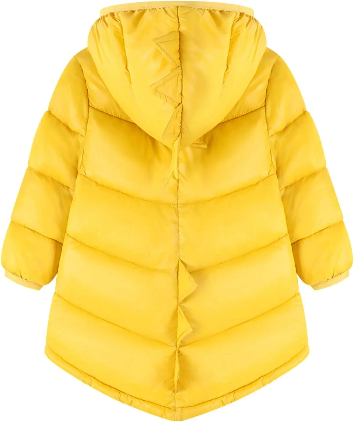 HILEELANG Baby Toddler Boy Girl Winter Dinosaur Hooded Puffer Jackets Coats Warm Zip-UP Padded Outerwear