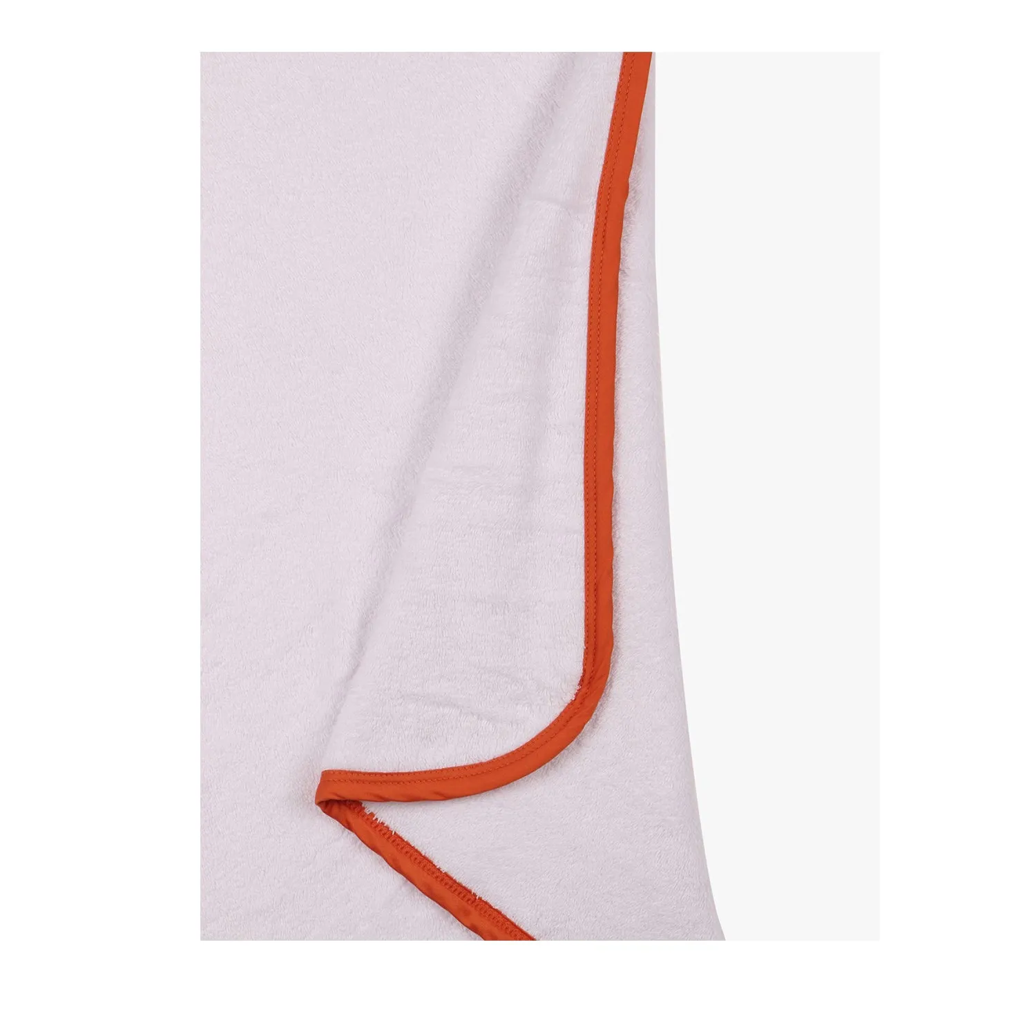 Infant Hooded Towel Wrap - Carnival White/Orange