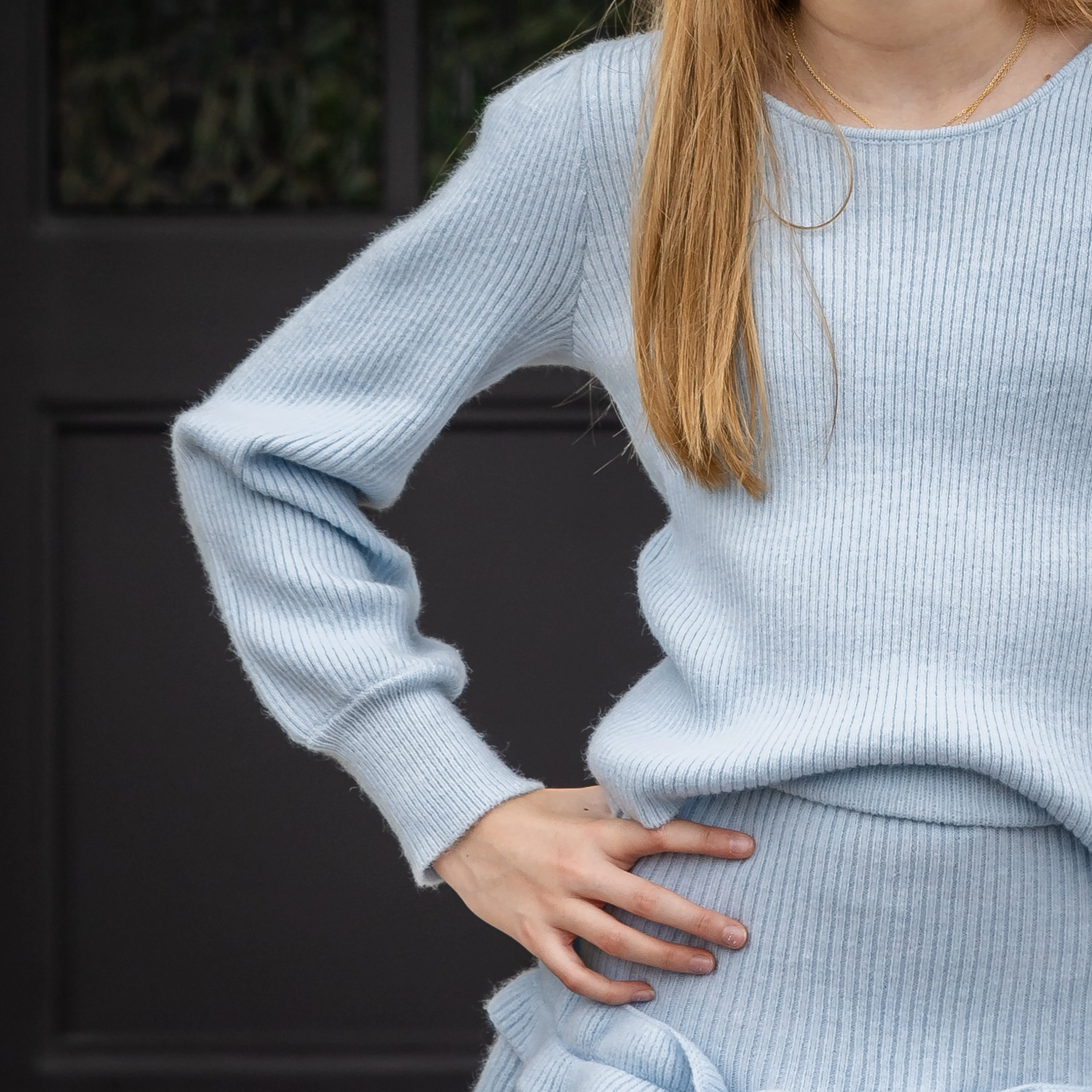 Jane Girls Sweater - Sky Blue