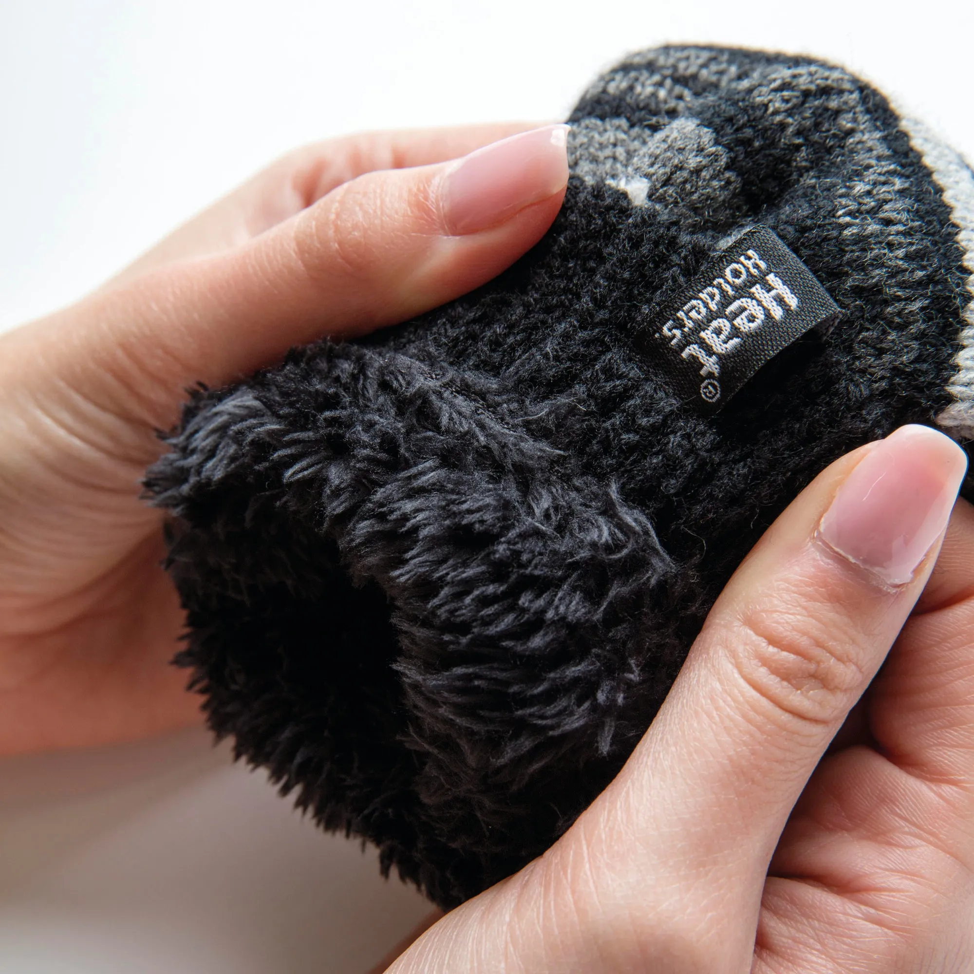 Ladies Bronte Converter Mittens - Black & Grey