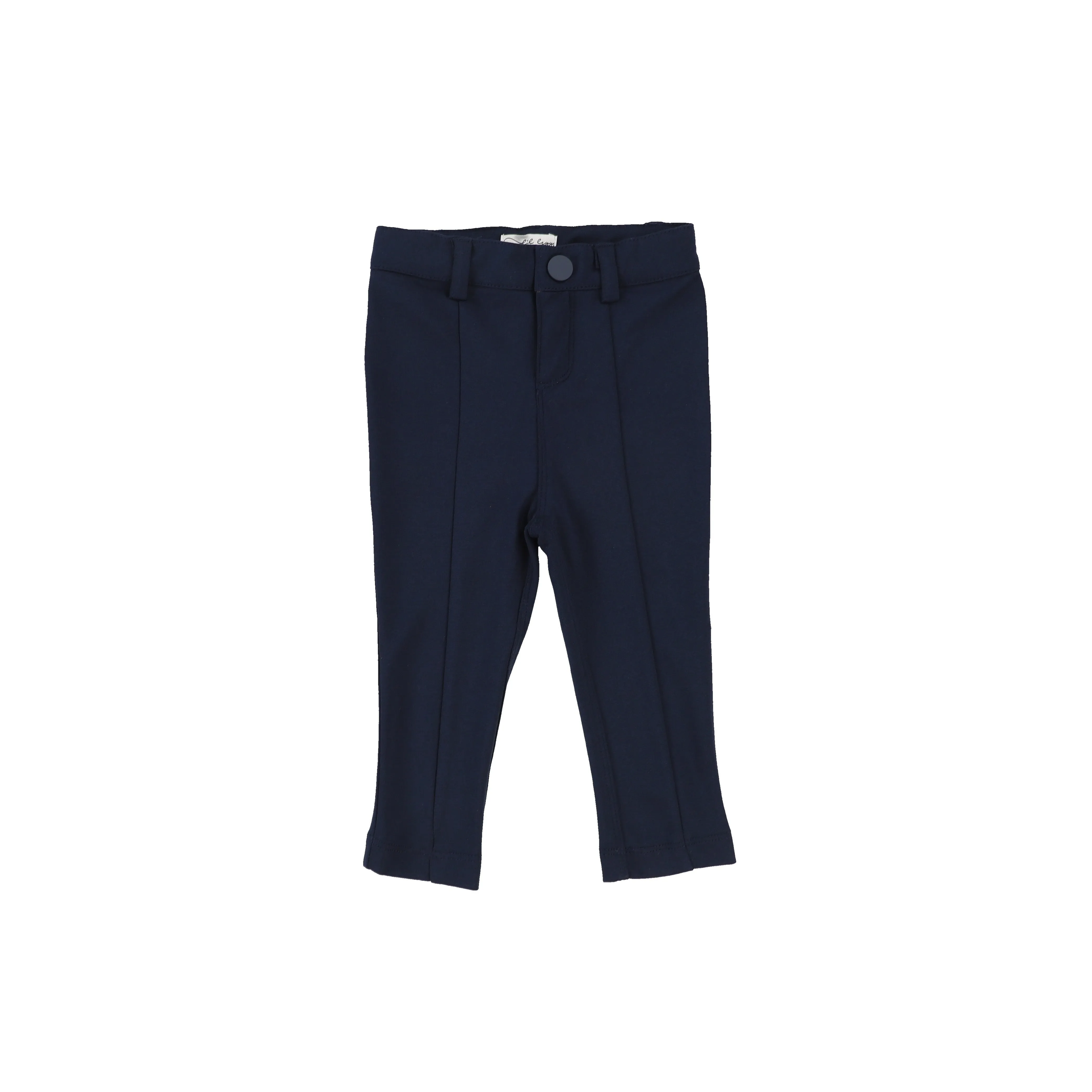 LIL LEGS NAVY KNIT PANTS