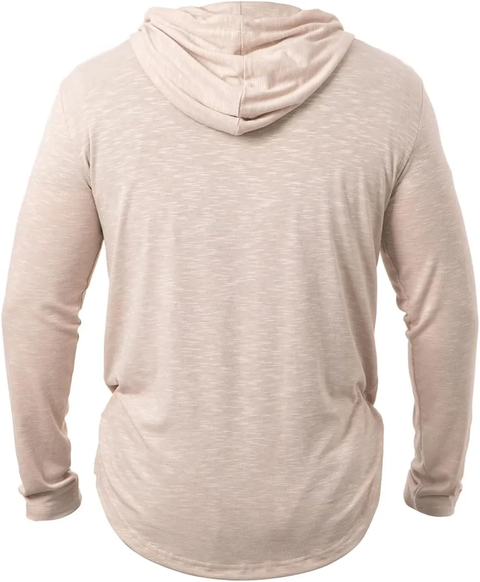 MANSDOUR Men's Athletic Hooded Shirts Long Sleeve Workout Sport Hoodie Casual Running T Shirt Quick Dry Pullover Top