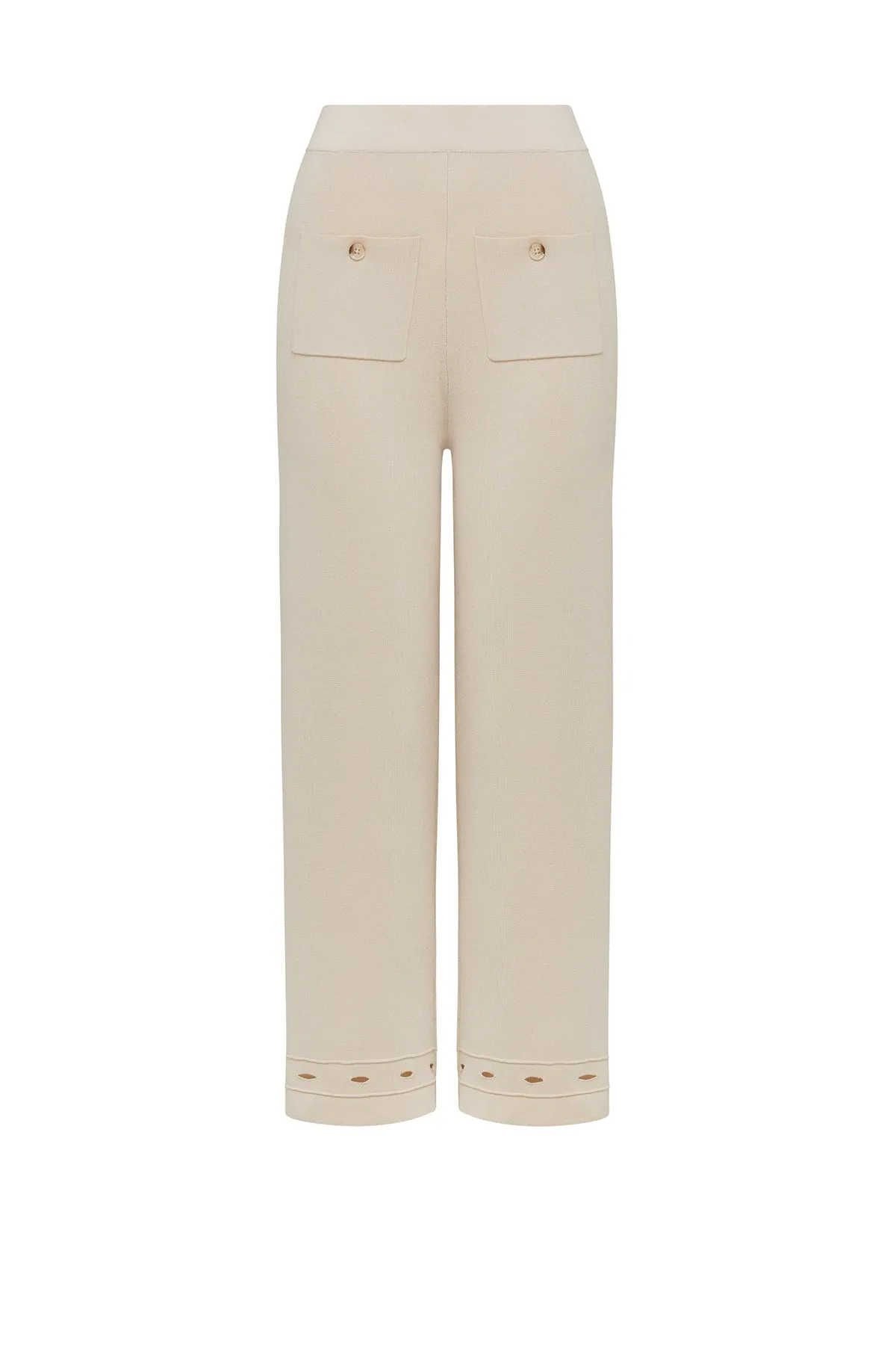 Rome Knit Pant - Ecru