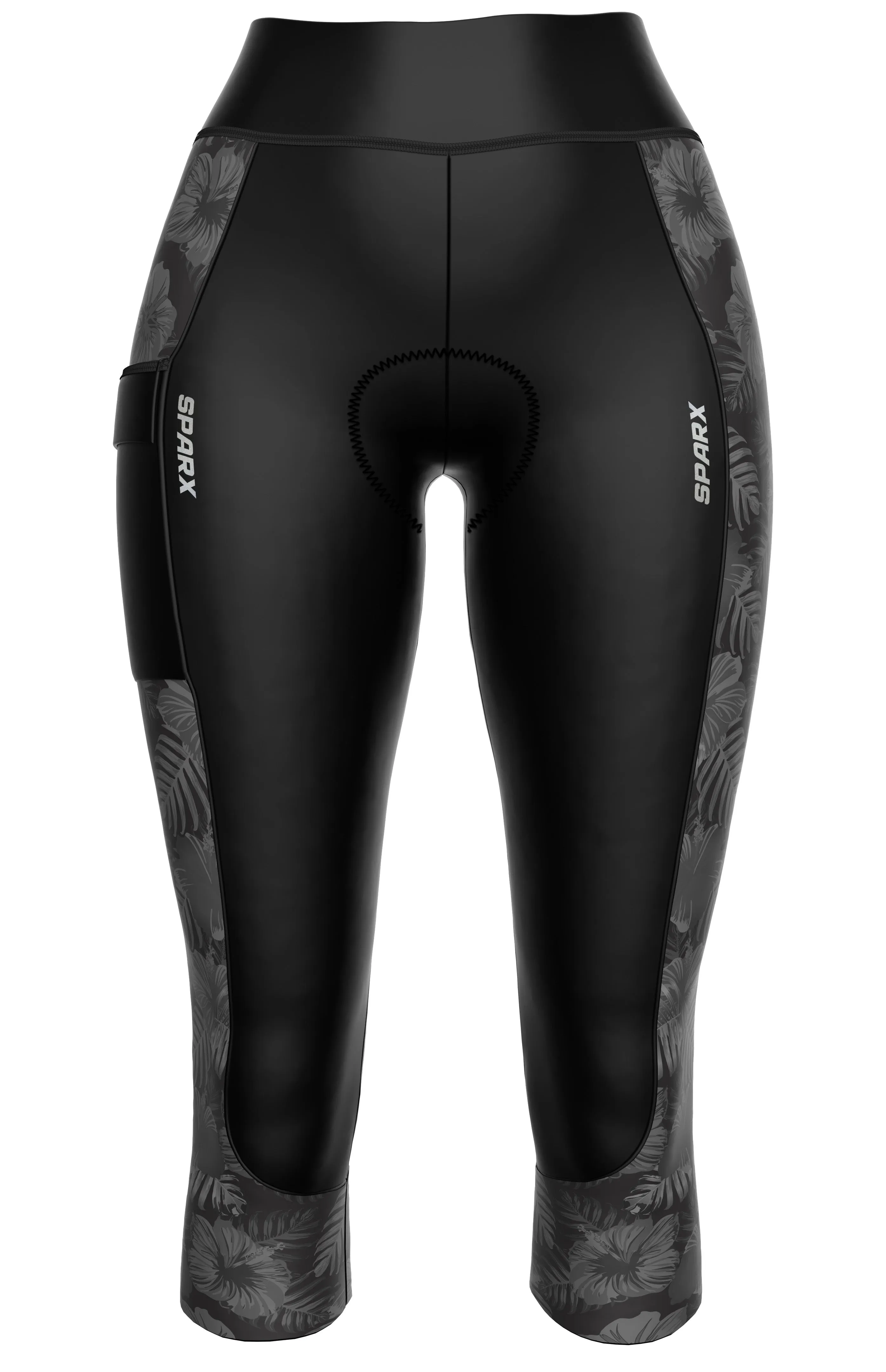 Women Gray Forest Cycling Tights