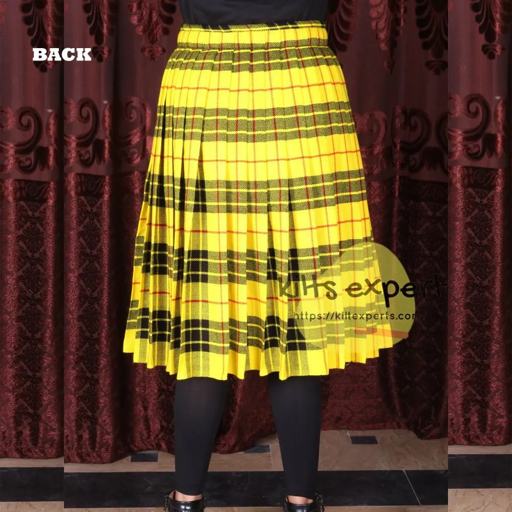 Women's Tartan Pleated Midi Kilt